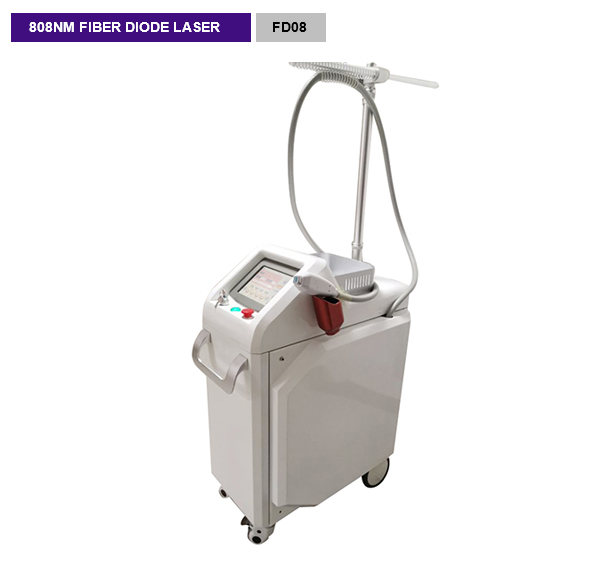 Fiber Coupled diode laser 808nm Permanent Hair Removal Machine FD08