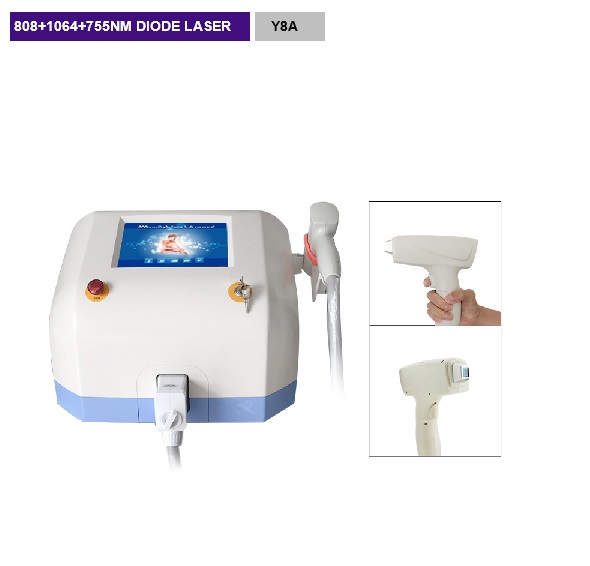 Portable 808nm Diode Laser Permenant Hair Removal Machine Y8A