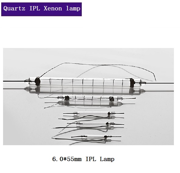 UV Quartz Xenon Flashtube 6.0*55mm IPL Lamp