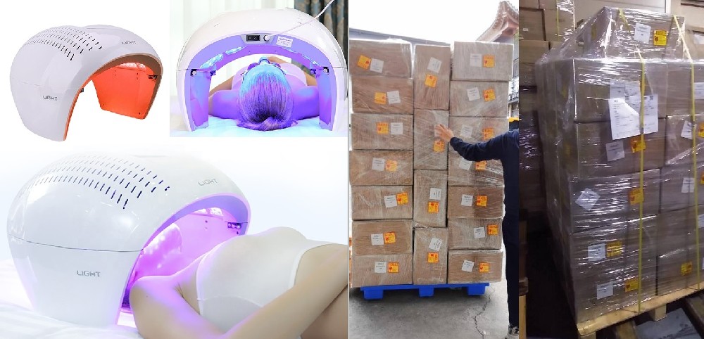 100 sets PDT LED Skin Lifting Device Were Shipped to New Major Customer Successfully.